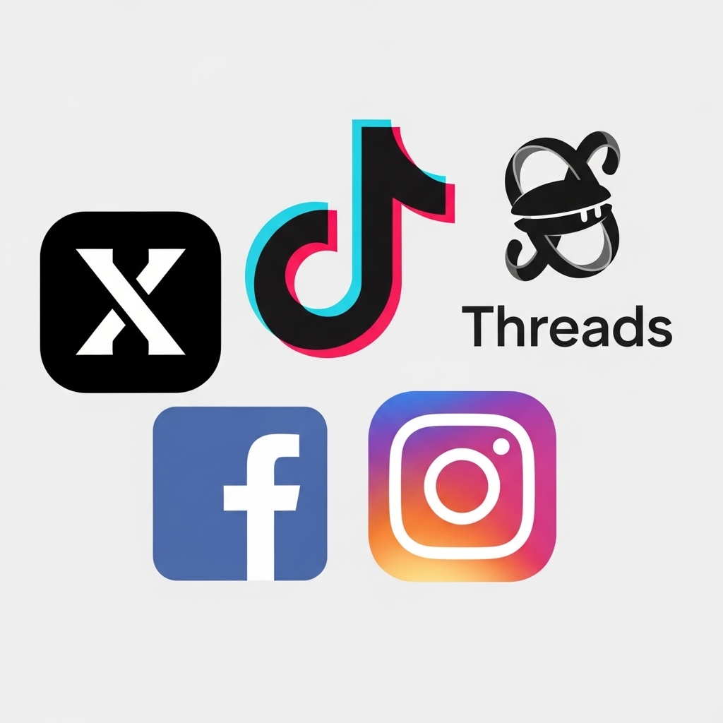logo social media yang aktif digunakan oleh masyarakat