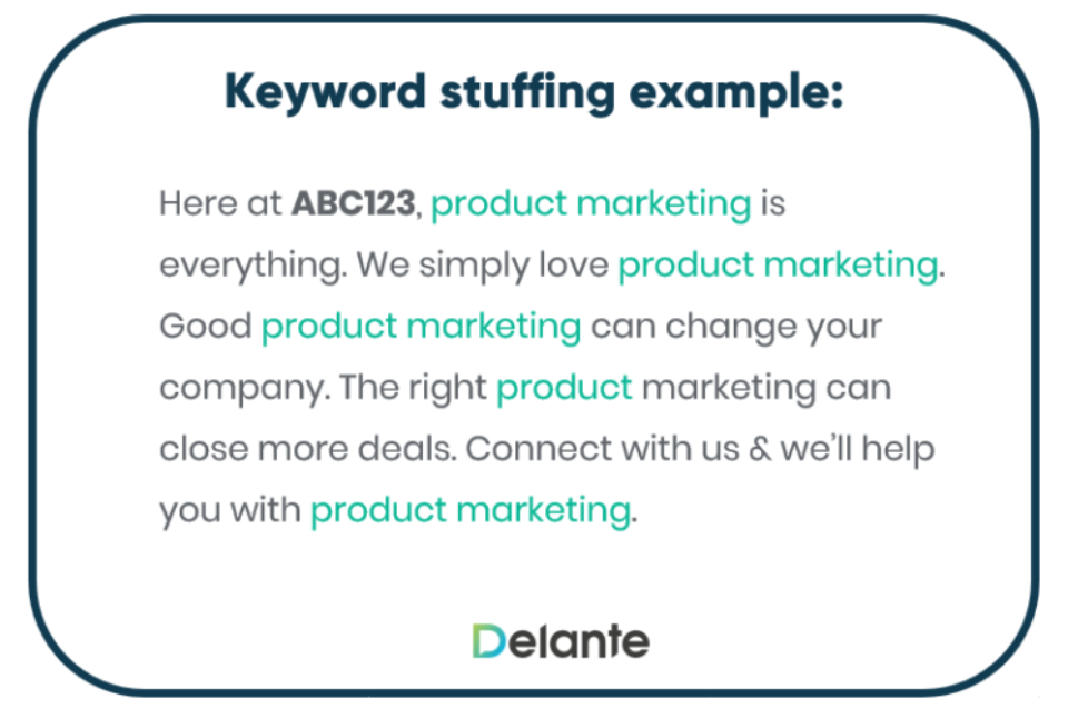 Contoh keyword stuffing dari SEOptimer