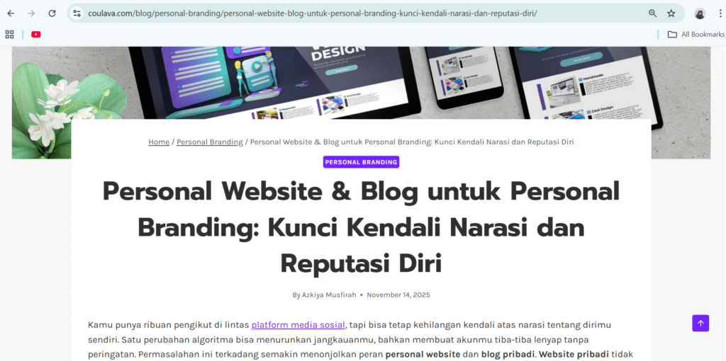 contoh format konten artikel website dan blog