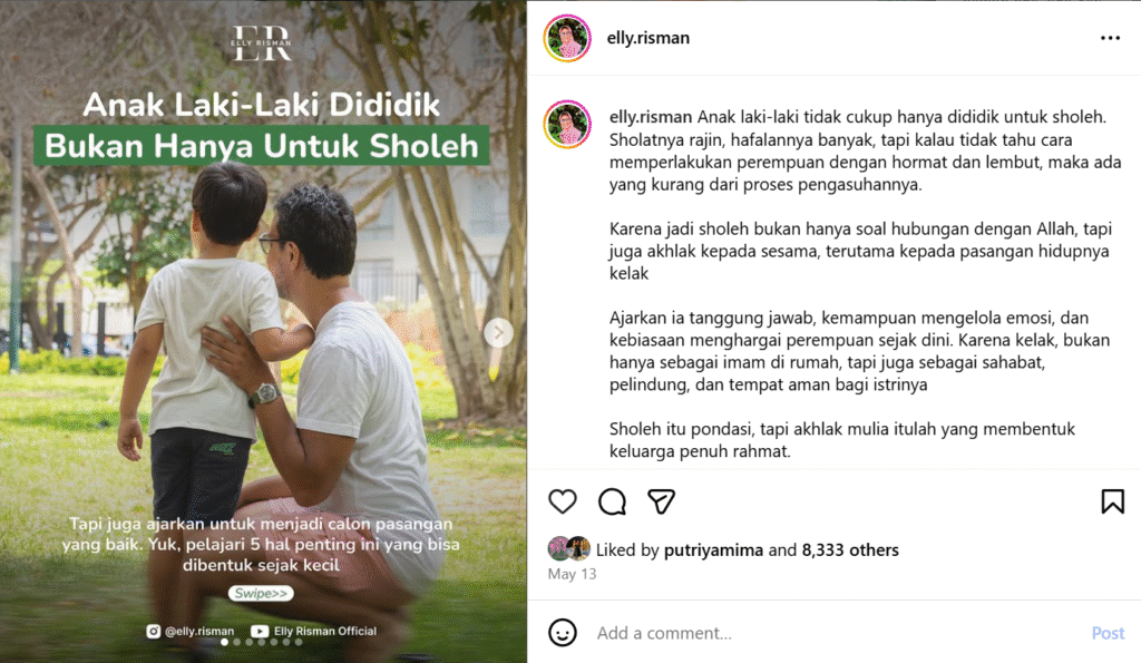 contoh format konten carousel elly risman